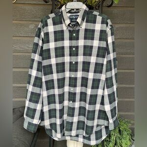Men’s Ralph Lauren Blaire Plaid Button Down Shirt L